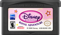 Disney Princess Royal Adventure GameBoy Advance US box art